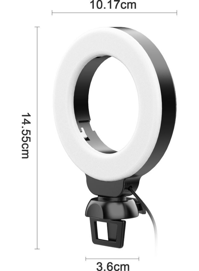 إسكدنيا مصباح حلقي LED. أسود/ أبيض - Image 2