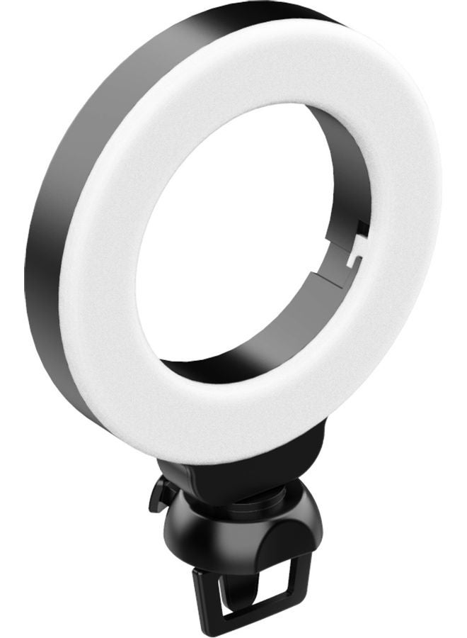 إسكدنيا مصباح حلقي LED. أسود/ أبيض - Image 1