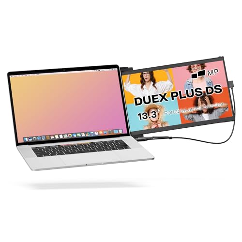 MP 2026 Mobile Pixels Duex Plus DS 13.3" Portable Monitor, USB Type-C/HDMI Plug and Play Laptop Screen Extender, FHD 1080P Laptop Monitor, Compatible with Windows/Mac - Image 1