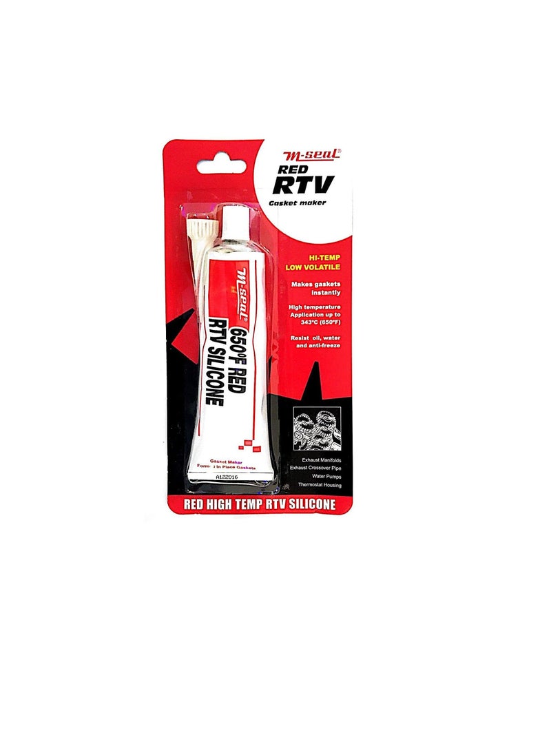 M-Seal Gasket Maker Red 650F (343C) High Temperature  - Image 1