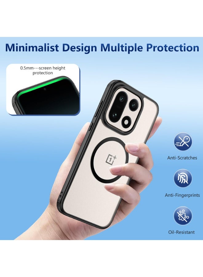 general Case Cover for OnePlus 15, Phone Case Compatible with OnePlus 15 Cases Magsafe, Magnetic Charging Type Protective Shell Premium PC Material,Phone Cover with Scratch and Drop Resistant - Image 4