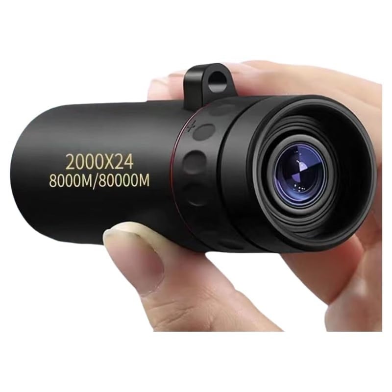 CFDGEVX Compact High Power Monocular Telescope, 8X Magnification Portable Single Tube for Hiking, Bird Watching, Stargazing, and Outdoor Adventures - Image 1
