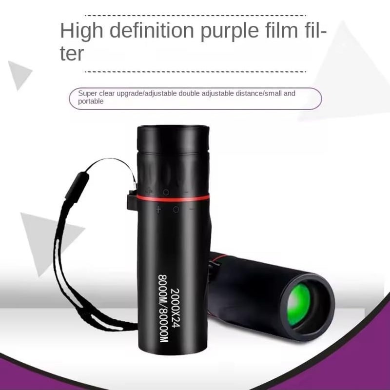 CFDGEVX Compact High Power Monocular Telescope, 8X Magnification Portable Single Tube for Hiking, Bird Watching, Stargazing, and Outdoor Adventures - Image 4
