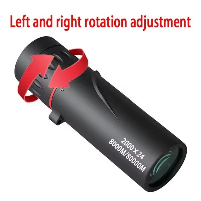 CFDGEVX Compact High Power Monocular Telescope, 8X Magnification Portable Single Tube for Hiking, Bird Watching, Stargazing, and Outdoor Adventures - Image 3