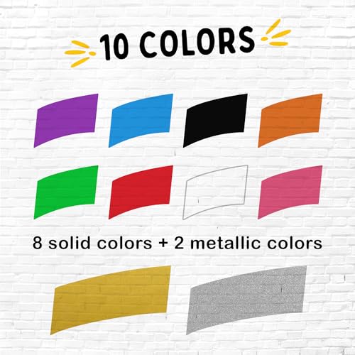Funcils 10 Jumbo Acrylic Paint Markers 15mm Fat Acrylic Paint Pens for Canvas Rock Painting Wood Plastic Glass Large Thick Permanent Pens for Signs Board Calligraphy Poster Markers - Image 3
