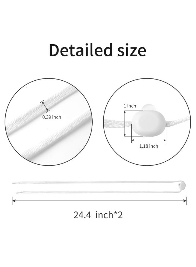 غنافوتو أربطة الحذاء ذات الإضاءة العالية -3 أوضاع و 7 سلاسل أحذية وامضة الألوان للحفلات الليلية والرقص وركوب الدراجات (زوج واحد أبيض) - Image 4
