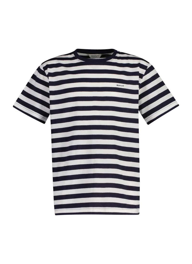 غانت Gant Striped Shield T-Shirt