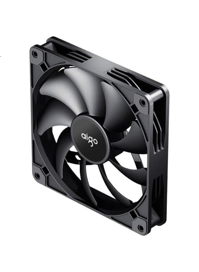 Aigo X7 Black 14Cm Non-Led Air Pressure Fan Classic High Airflow 4Pin Pwm Connector 1500 Rpm - Image 1