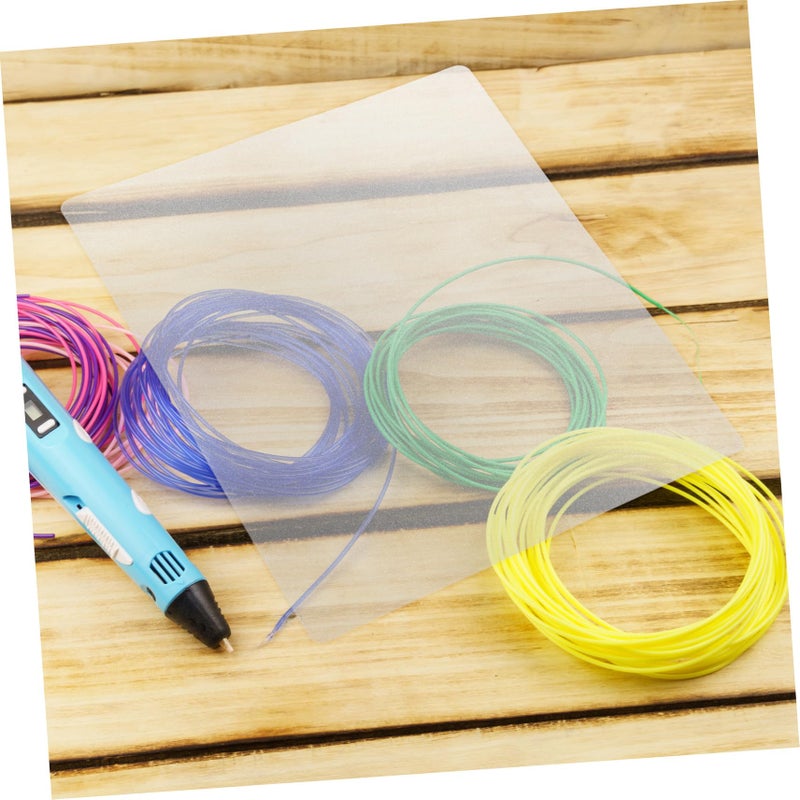 حصيرة الرسم القابلة لإعادة الاستخدام من PVC الشفاف 10 قطع استنسل شفاف للتتبع الدقيق - Image 5