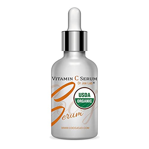 Dr Joe Lab Organic Vitamin C Serum for Multiple UsagesPurposes for Face Skin Body Ultra Hydrating Rejuvenating Instant Moisturizer and much more COCOJOJO 1 OZ Shake Well Before Use