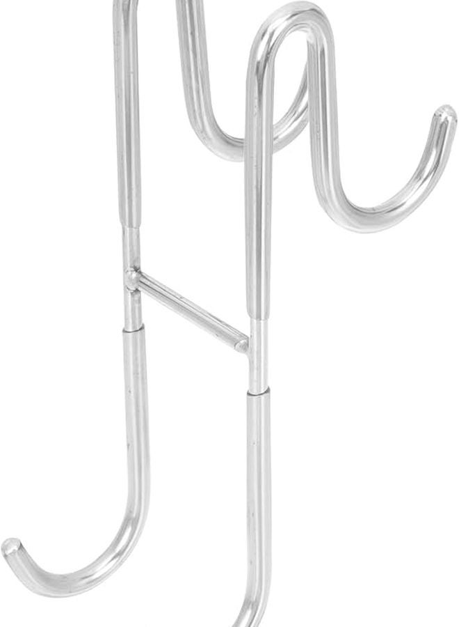 خطاف باب على شكل حرف S من الفولاذ المقاوم للصدأ 18 سم ممتد معلق مناشف خالٍ من الثقب - Image 1