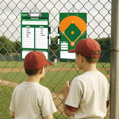 ShYeenei Baseball Lineup Board, Double-Sided Clipboard for Coaches, Dry Erase Lineup Boards, 3rd Generation Coaching Clipboard for Baseball, Softball, Portable and Efficient - Image 5