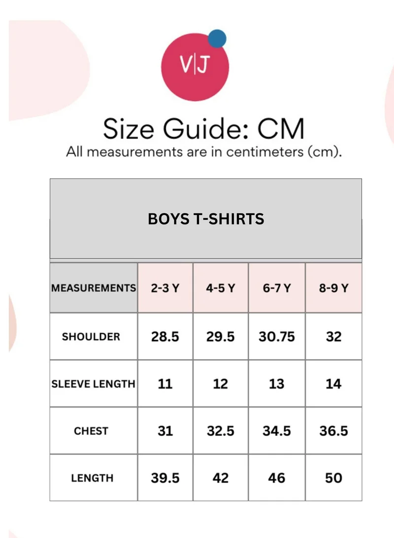 Victor And Jane  Boys "Good Vibes Only" Cotton T-Shirt (2Y–9Y) for Men | Best Price UAE