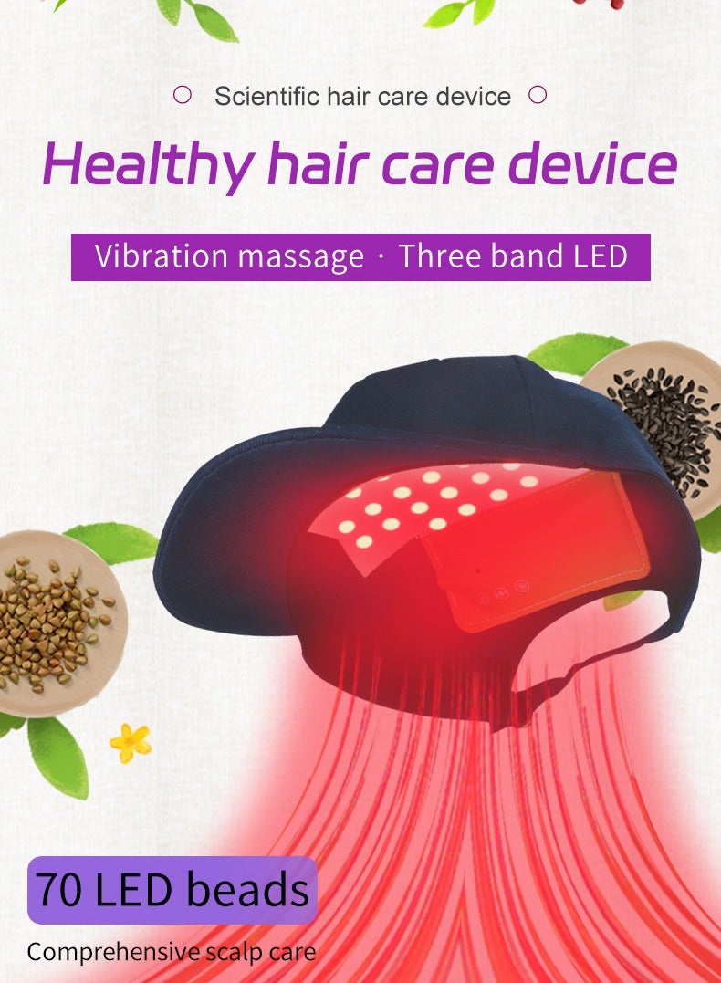 Generic Laser Hair Growth Cap,Red Light Therapy for Hair Regrowth, Laser Therapy Cap for Hair Loss, Hair Loss Treatments Hat for Men & Women  - Image 2
