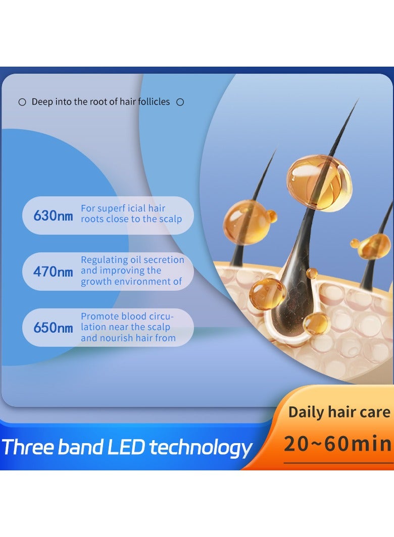 Generic Laser Hair Growth Cap,Red Light Therapy for Hair Regrowth, Laser Therapy Cap for Hair Loss, Hair Loss Treatments Hat for Men & Women  - Image 4