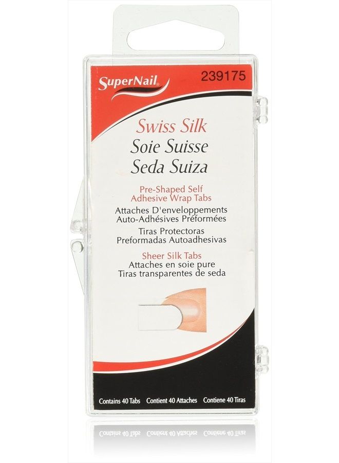 SuperNail أقراص سوبرنايل سويتس سيلك راب ذاتية اللصق، 40 قطعة