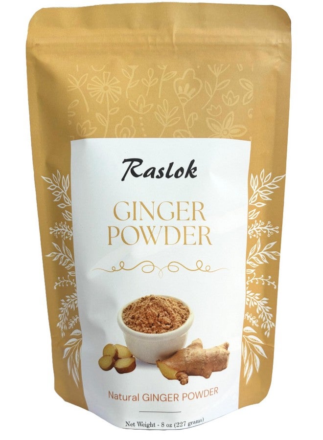 Raslok Ginger Powder | Finely Ground for Easy Mixing, Raw Ginger Spice Flavor | Indian Origin (8 oz) - Image 1
