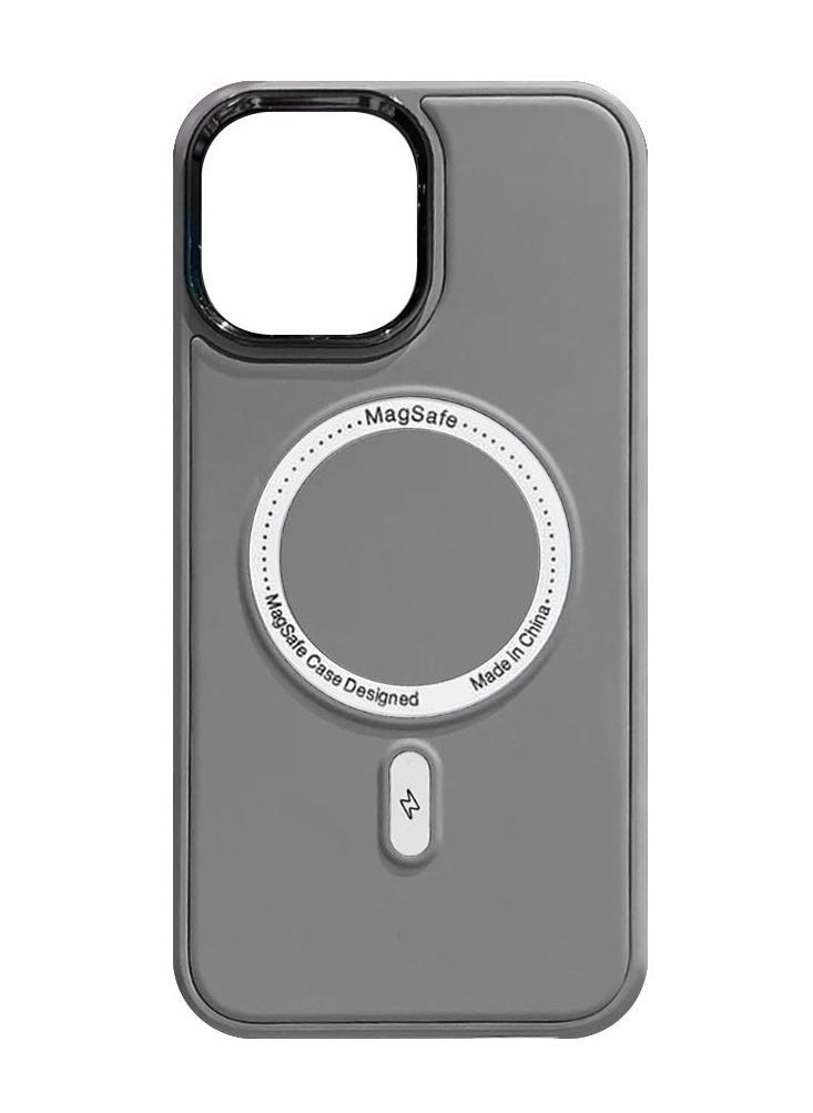 CATANES - iPhone 14 Pro MagSafe Case Magnetic Cover Protective Shockproof Wireless Charging Compatible Grey - Image 1