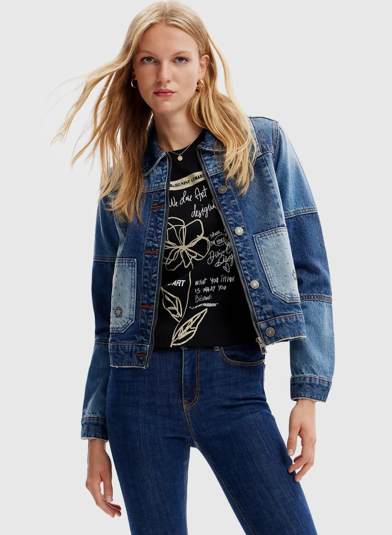 DESIGUAL Denim Trucker Jacket