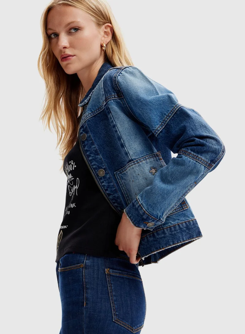 DESIGUAL Denim Trucker Jacket