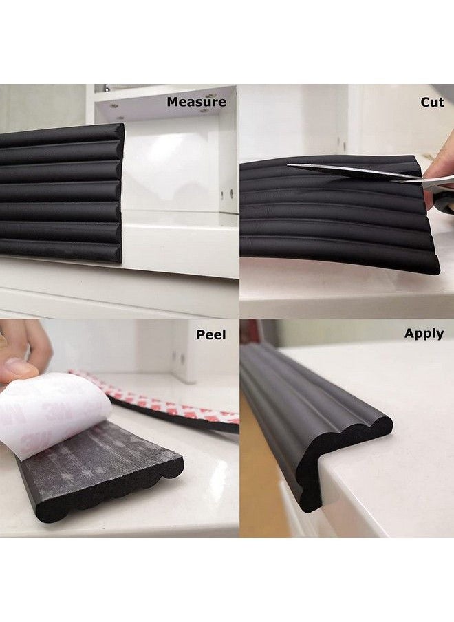 Leeonz Edge Protector For Baby ; Edge Guard Baby Proofing ; Edge Bumpers For Furniture Table Desk ; 3M Pretaped ; 6.5Ft ; Black  - Image 3