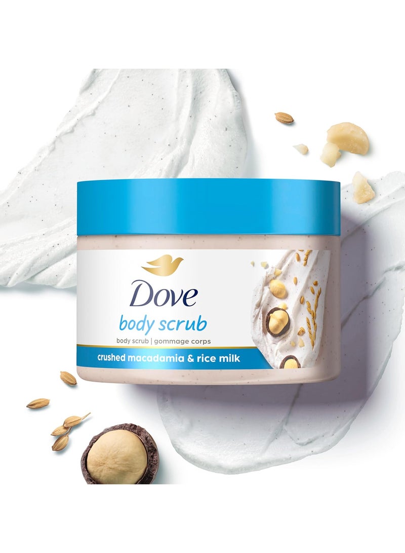 Dove Body Scrub Macadamia & Rice Milk 298g - Image 4