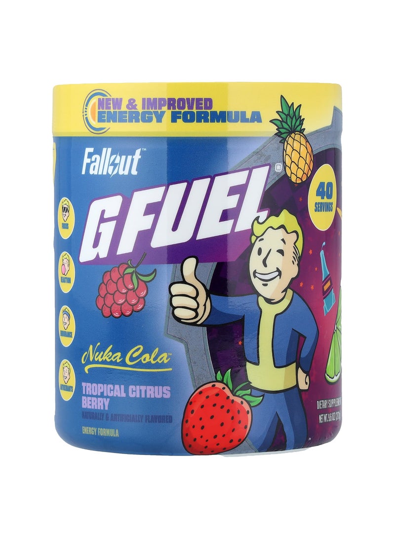 جي فيول Energy Formula، فالآوت ™، Nuka Cola ™، بالتوت الحمضي استوائي، 9.6 أونصات (272 جم) - Image 1