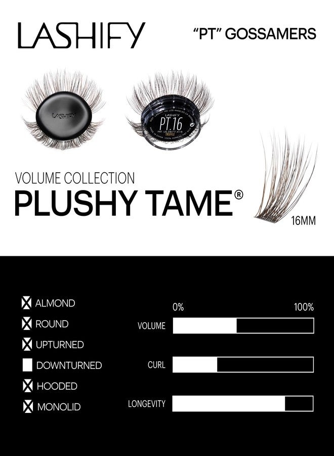 Lashify Plushy Tame 16mm Gossamer Lashes in Truffle Color, Easy DIY False Lashes for a Voluminous Yet Still Natural Look - Image 3
