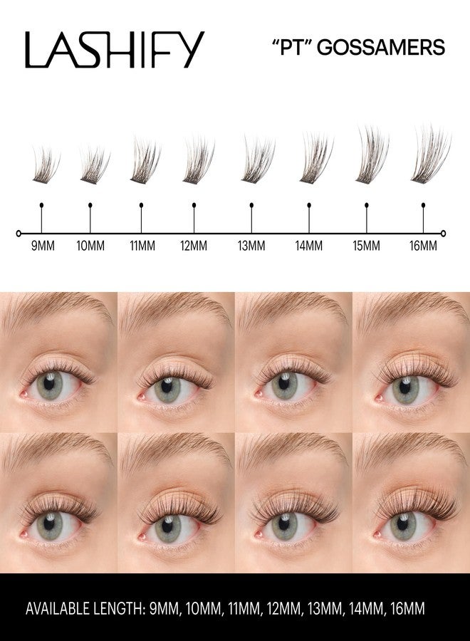 Lashify Plushy Tame 16mm Gossamer Lashes in Truffle Color, Easy DIY False Lashes for a Voluminous Yet Still Natural Look - Image 4