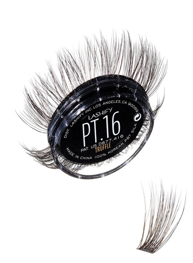 Lashify Plushy Tame 16mm Gossamer Lashes in Truffle Color, Easy DIY False Lashes for a Voluminous Yet Still Natural Look - Image 1