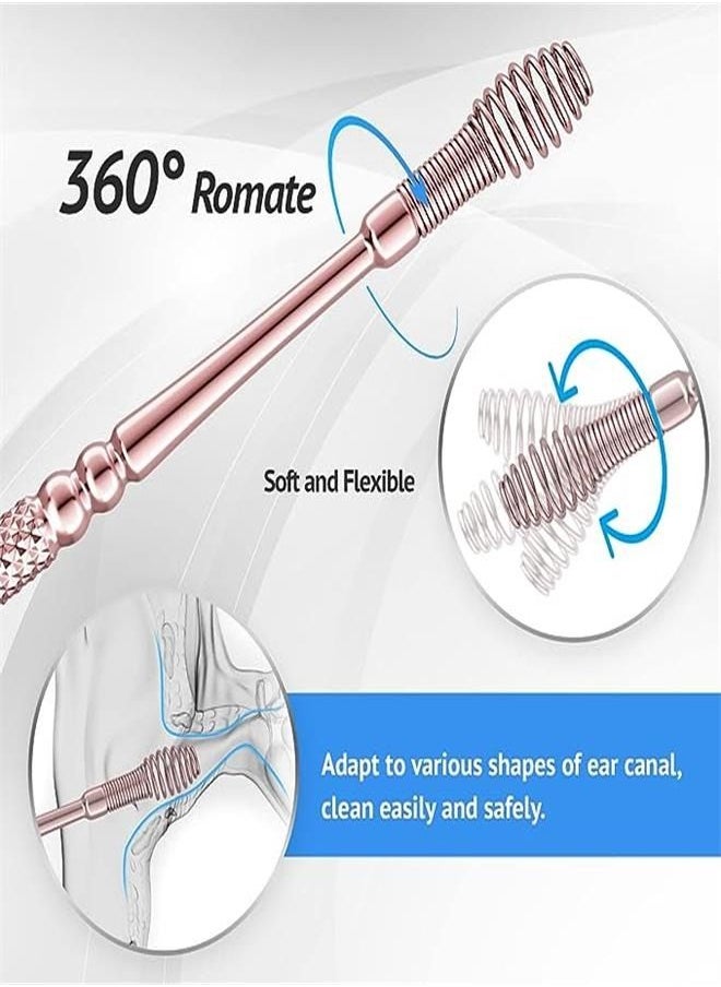 Generic - Ear Wax Removal, Professional Ear Cleaner, with Stainless Steel 360° Spiral Ear Massage Cleaning Tool, Comfortable Ear Wax Removal Kit - Image 1