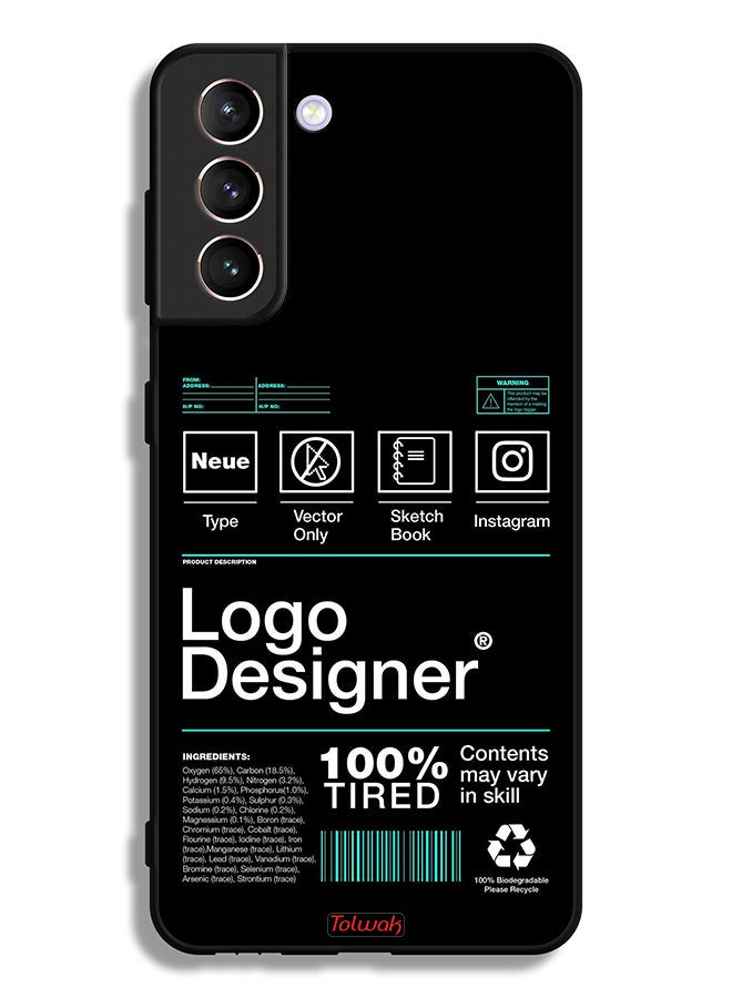 Tolwak Samsung Galaxy S21 Plus 5G Protective Case Cover Logo Designer Sticker - Image 3