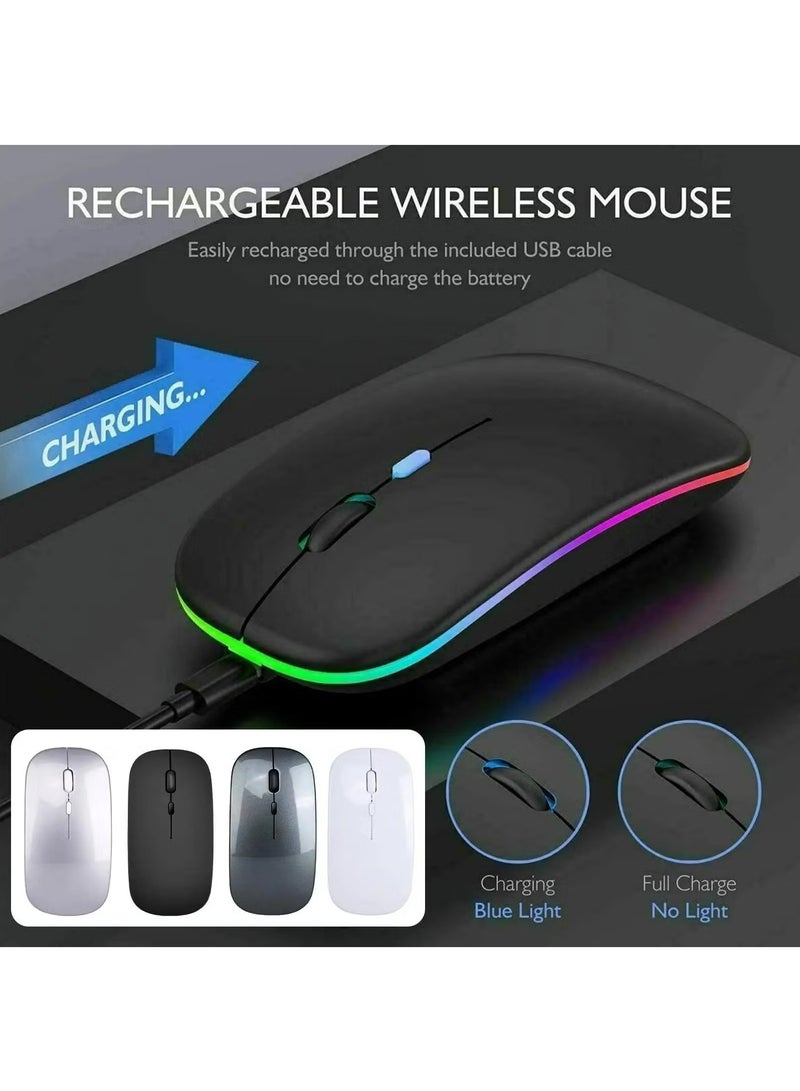 Wireless Mouse For Laptop PC Bluetooth RGB Rechargeable Mouses Wireless Computer Silent Mice LED Backlit Ergonomic Gaming Mouse - Image 4