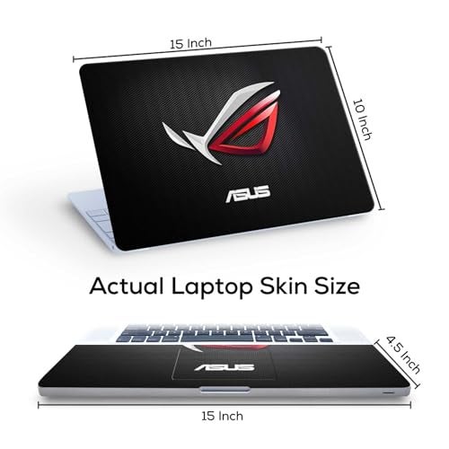 Inkykart Pattern A10 Top+Wrist Pad Vinyl Laptop Skin/Sticker/Cover for 15 to 15.6 Inches Laptops Laminated-Removable-HD Quality Compatible for Asus (15x10 Inches) - Image 3
