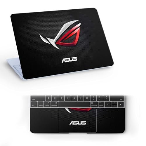 Inkykart Pattern A10 Top+Wrist Pad Vinyl Laptop Skin/Sticker/Cover for 15 to 15.6 Inches Laptops Laminated-Removable-HD Quality Compatible for Asus (15x10 Inches) - Image 1