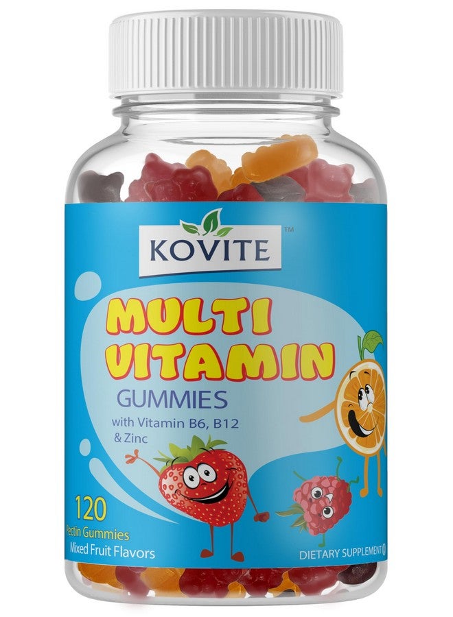 Kovite Childrens Multi Vitamin & Mineral with B6- B12 & Zinc Gummy - Assorted Fruit Flavor - 120 Gummies - Image 1