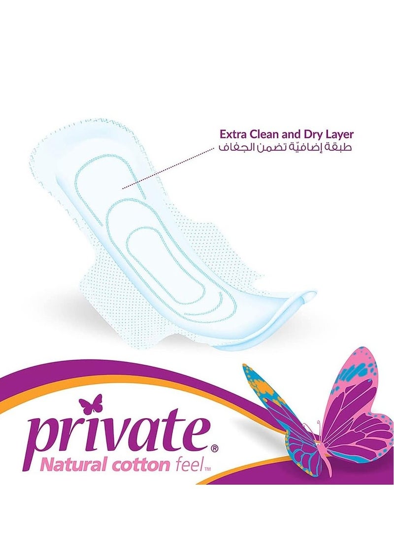 Private Maxi Pocket Feminine Night With Wings 24 Pads - Image 4