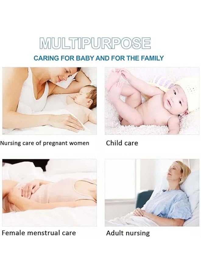 A TO Z Disposable Changing Mat Size (45Cm X 60Cm) Large Premium Quality For Baby Soft Ultra Absorbent Waterproof Pack Of 30 Blue/Pink/White Rainbow - Image 4