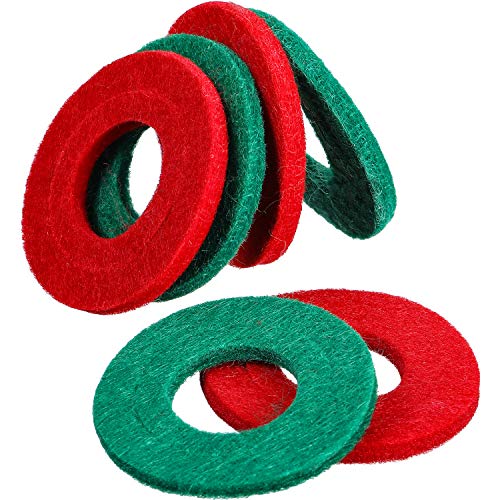 Pangda 6 Pieces Battery Terminal Anti Corrosion Washers Fiber battery post shims Battery Terminal Protector battery corrosion cleaner (3 Red and 3 Green) - Image 1