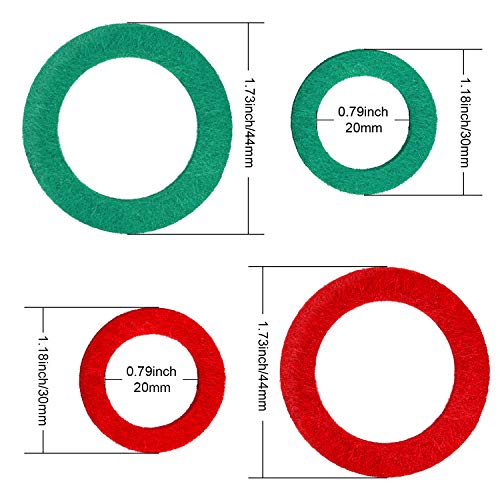 Pangda 6 Pieces Battery Terminal Anti Corrosion Washers Fiber battery post shims Battery Terminal Protector battery corrosion cleaner (3 Red and 3 Green) - Image 2