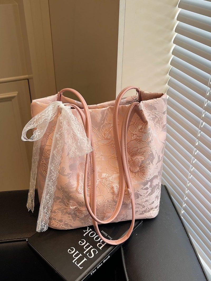 New Chinese Style National Style Bag For Women Niche Super Popular Butterfly Embroidered Shoulder Bag Large Capacity Bucket Bag - Image 2