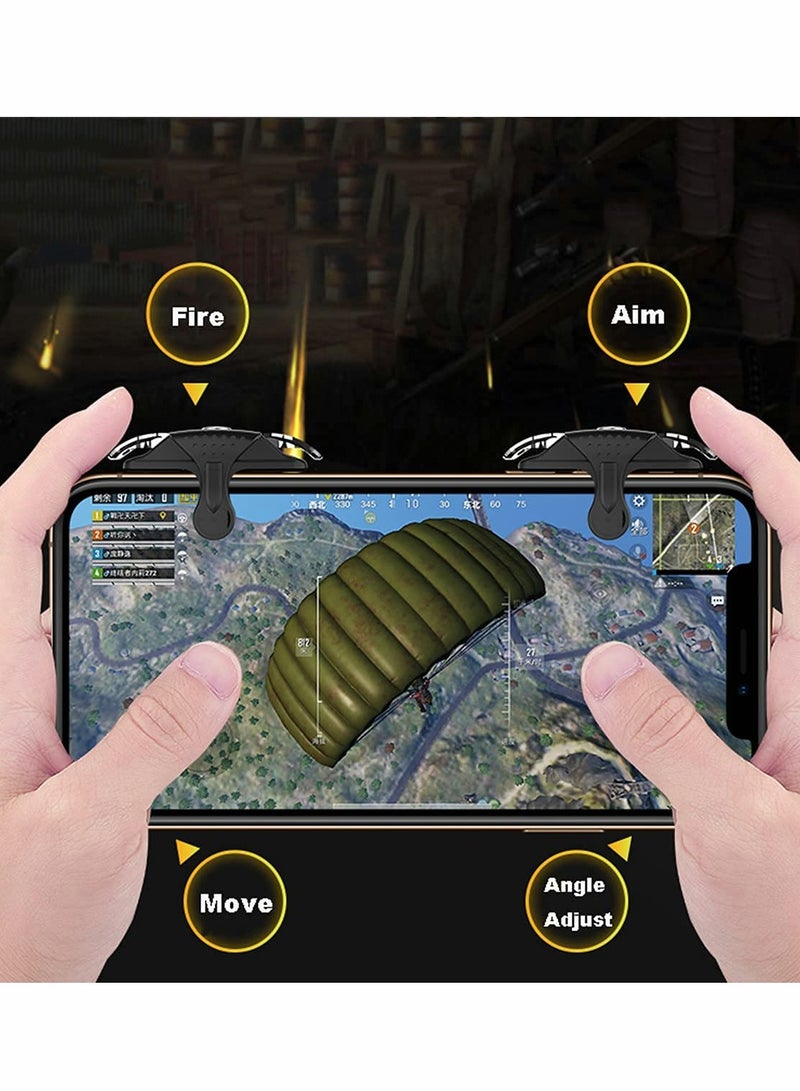 SYOSI زنادات الألعاب المحمولة لألعاب FPS المحمولة، وحدة تحكم L1 R1 لإلعاب الموبايل - Image 4