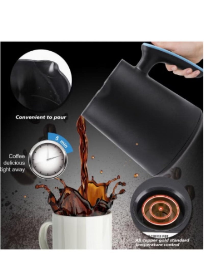 آر إيه أف ماكينة صنع القهوة التركية الكهربائية – سعة 500 مل، بدون سلك، من الستانلس ستيل - Image 3