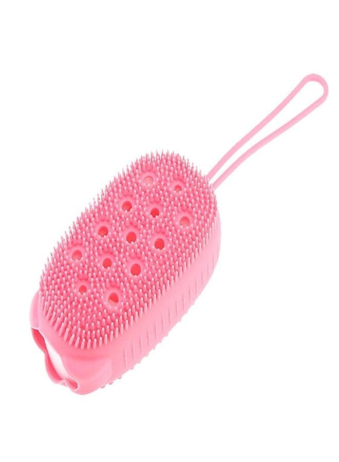 Gra8 Silicone Bath Brush/Double Sided Foaming Shower Sponge/Cleaning Body Massage Scrub Gloves For Kids/Baby Bath Tools (1Pcs) (Multicolor) - Image 3