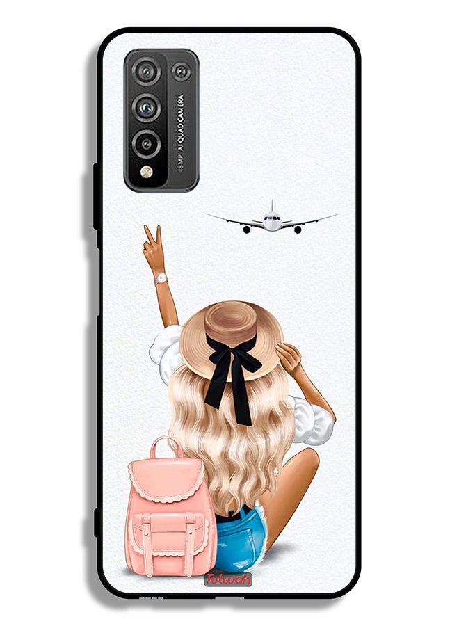 Tolwak Honor 10X Lite Protective Case Cover Girl Love Travel - Image 2