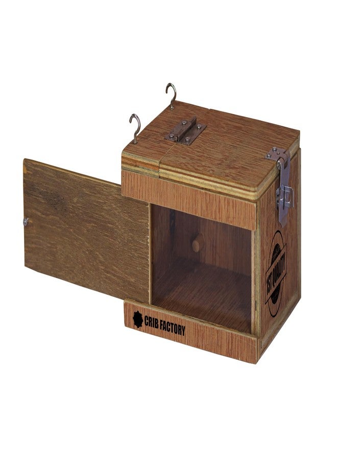 CRIB FACTORY CRIBFACTORY | WOOODEN BREEDING Box for Finches | ONE Side Transparent | 7x5x5 INCH - Image 4