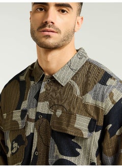 Beyoung Brown Camo Print Shacket  - Image 2