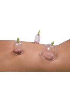 Chhogli Chhogli Vacuum Cupping Set 6 PCS Kit Pull Out a Vacuum Apparatus Therapy Relax Massagers Curve Suction PumpsWhite  - Image 3