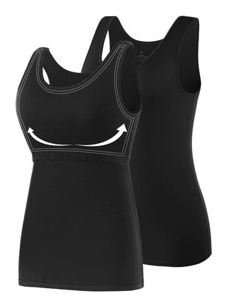 Mesery Bundle Of (2) Tank Tops For Women Built In Bra Shelf Bra Tanks Layering Undershirts - pzsku/ZB37D1FA67A2FC54A6C25Z/45/_/1709800561/ae830093-2522-4706-9f39-16f98cd114d9