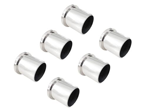 Atlantic Wall to Wall Bracket Conceal Socket for 1 inch Curtain Rod, Curtain Bracket, Rod Rail Bracket, Material Stainless Steel, Colour S.S Finish, 6 Pieces - Image 1
